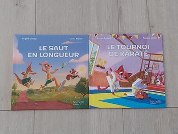 Lot de 2 livres Le tournoi de karaté et le saut en longueur 
