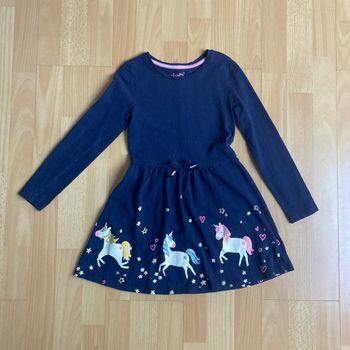 Robe C&A – Bleu marine & Licornes – 8 ans (128 cm)
