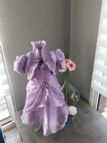 Robe cérémonie mariage fille 4 ans avec boléro