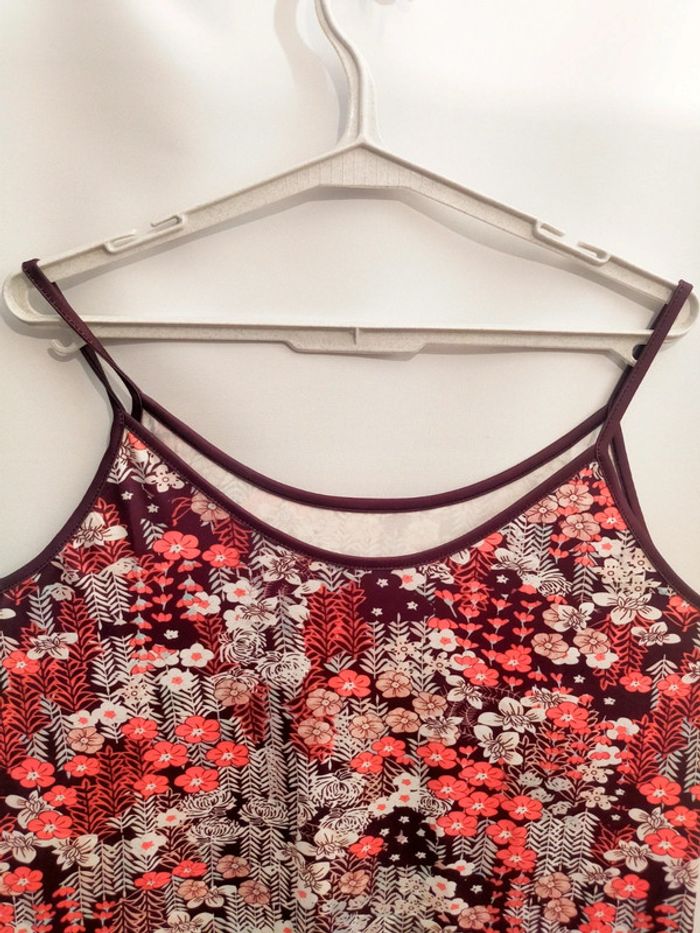 🌸 Robe d'été courte à bretelles motif floral taille xxl neuve🌸 - photo numéro 3
