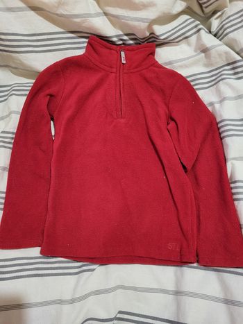 Polaire rouge Tex Kids