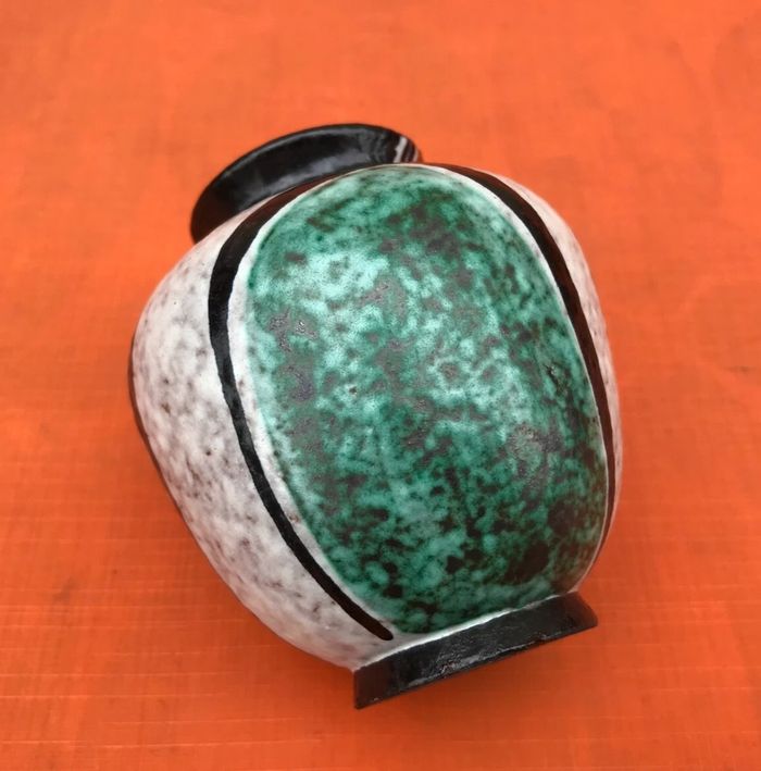 Années 1950 Vase Milano dans le style Ruscha Décor géométrique - photo numéro 5