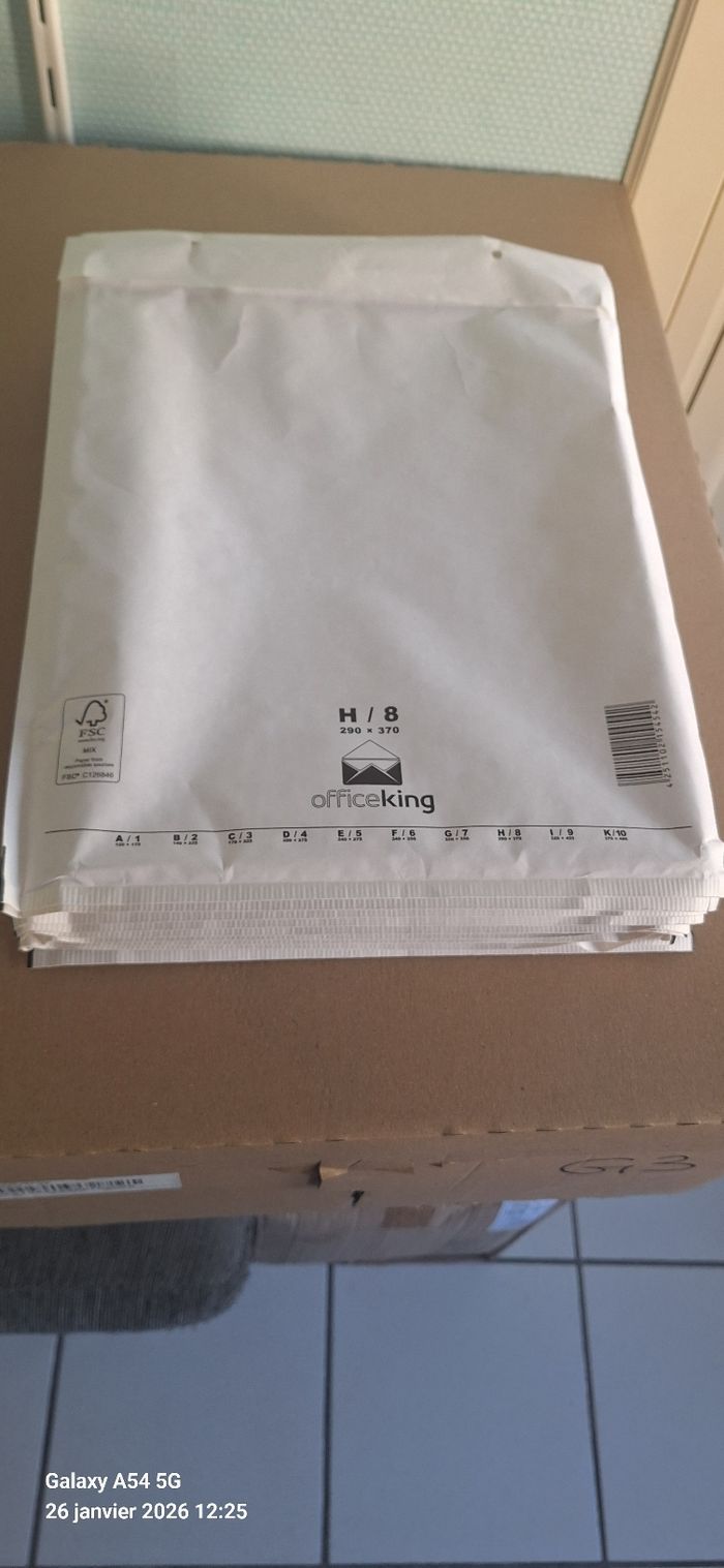 Pochettes bulles NEUVES – B2 à H8 – Packs de 10 & Pack complet - photo numéro 8