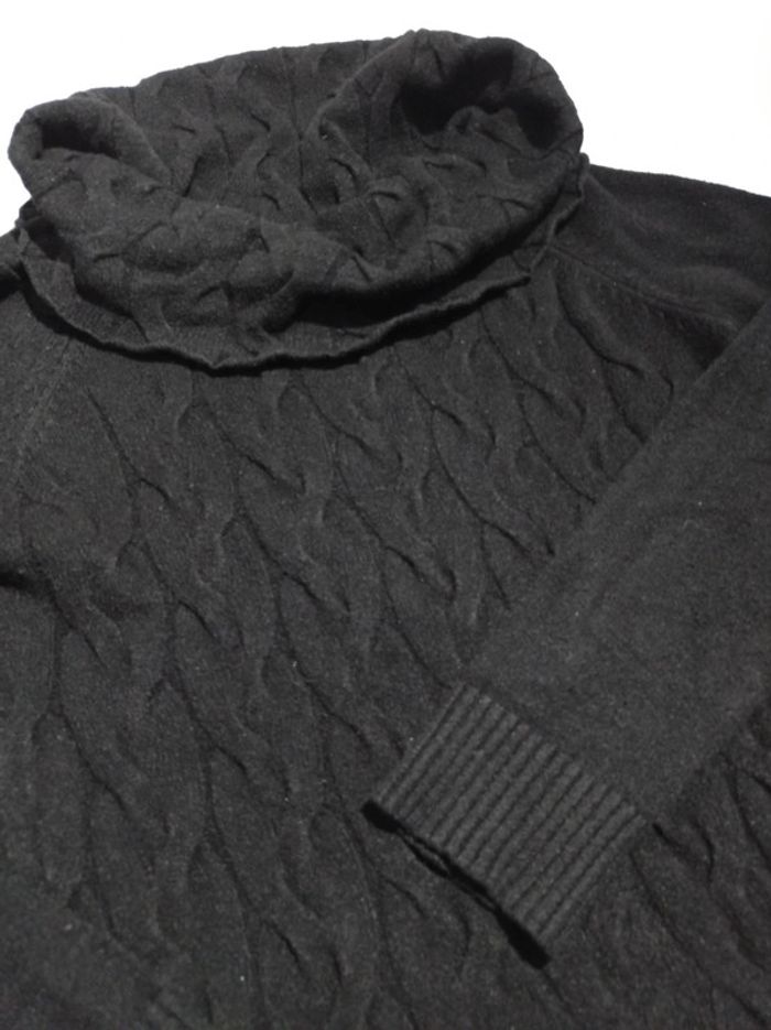 Pull noir col châle S - photo numéro 3