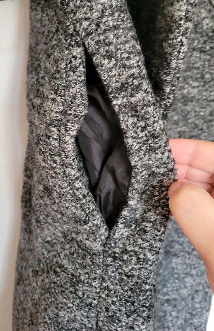 Manteau long léger gris foncé - photo numéro 3