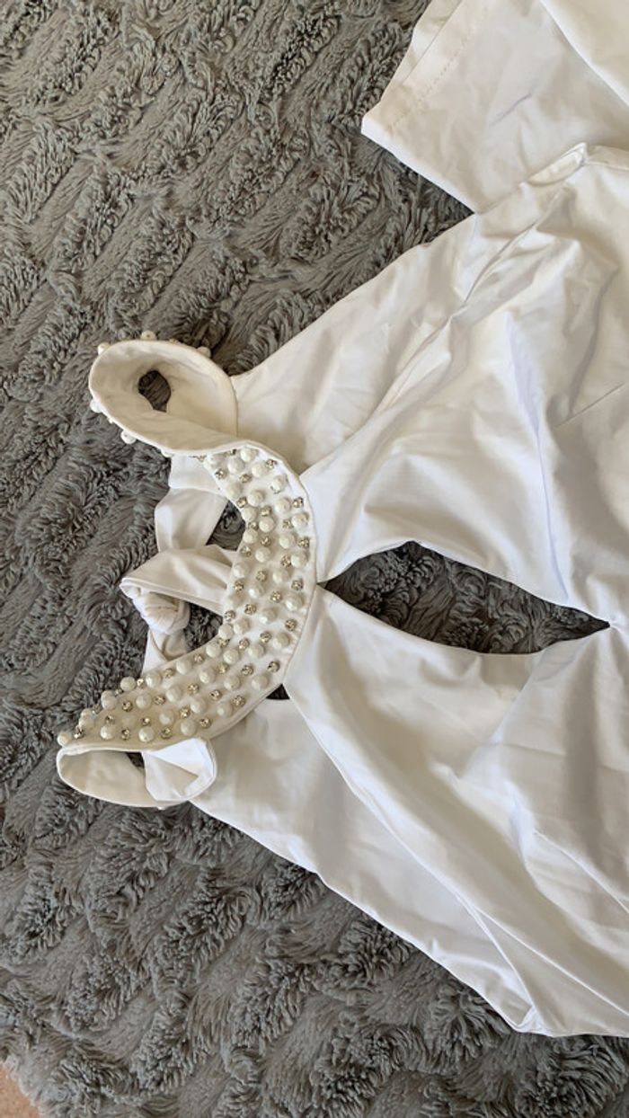 Robe blanche body intégré taille M - photo numéro 3