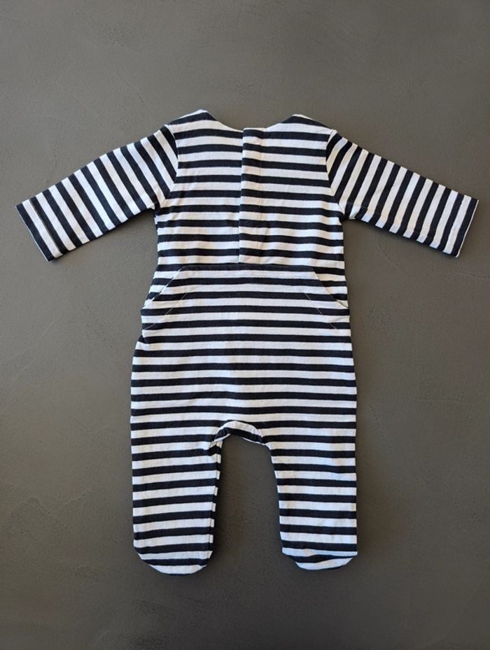Pyjama rayé Jacadi neuf - Taille : 3 Mois - photo numéro 2