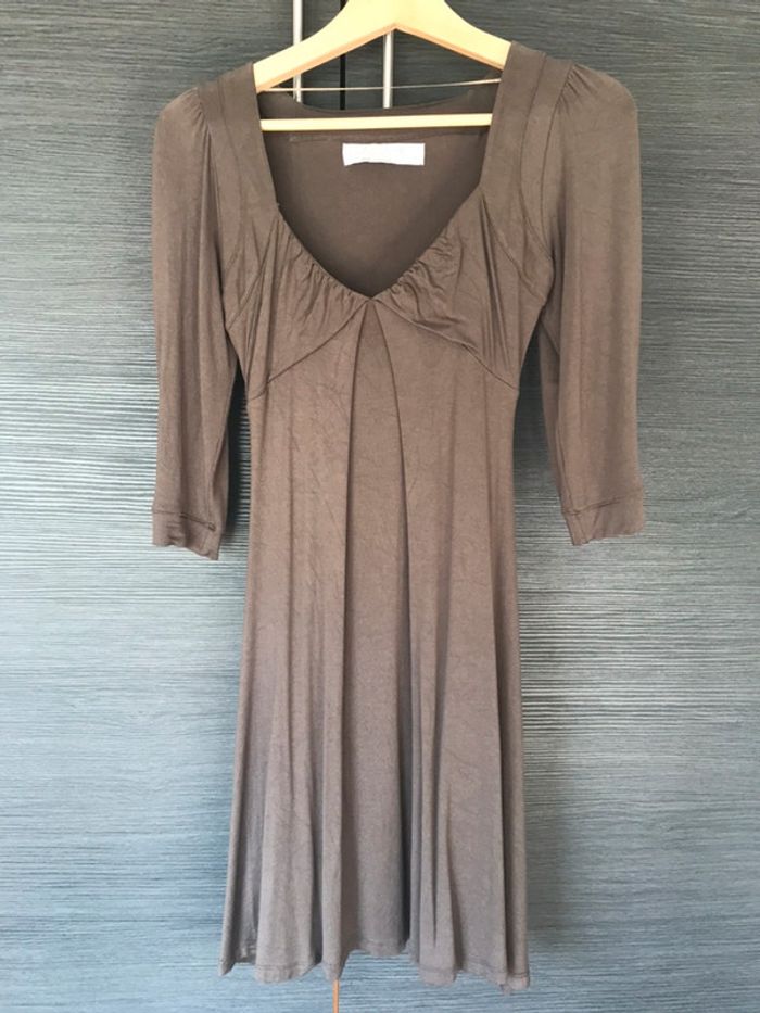 Robe fluide Taupe Zara taille S