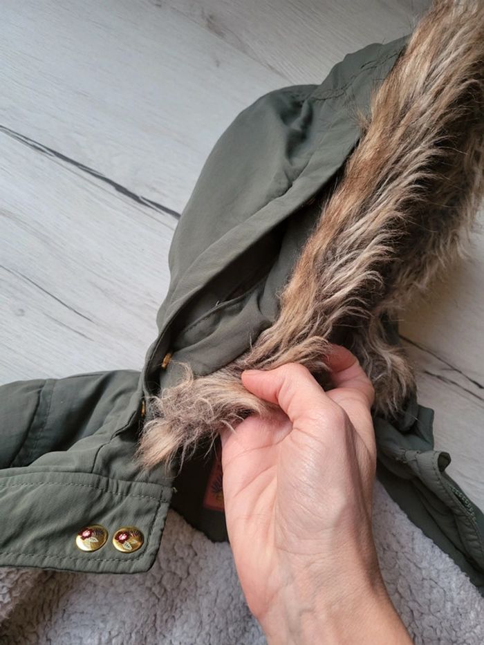 Manteau chaud kaki sergent major 6ans - photo numéro 3