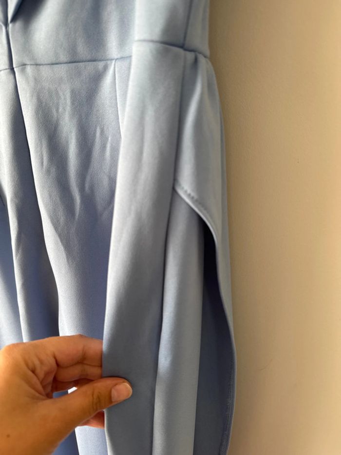 👗Magnifique robe de soirée ou sortie bleu- shell - neuf sans étiquette- taille40 - photo numéro 9