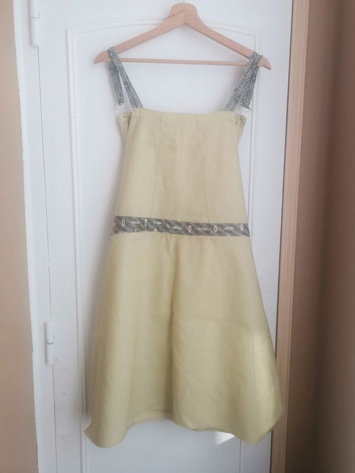 Robe tablier artisanal.e de créatrice (Denise) - photo numéro 8