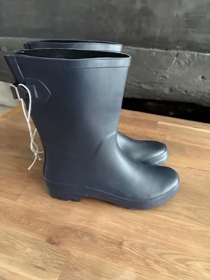 botte de pluie gris bleu taille 40 - photo numéro 3