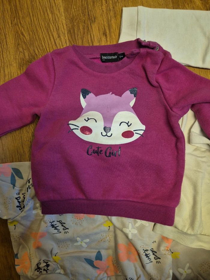 Lot 7 sweat fille 9 mois - photo numéro 6