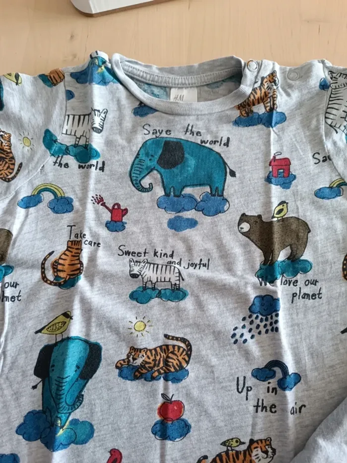 Lot de 2 t-shirts manches courtes 24 mois - photo numéro 4