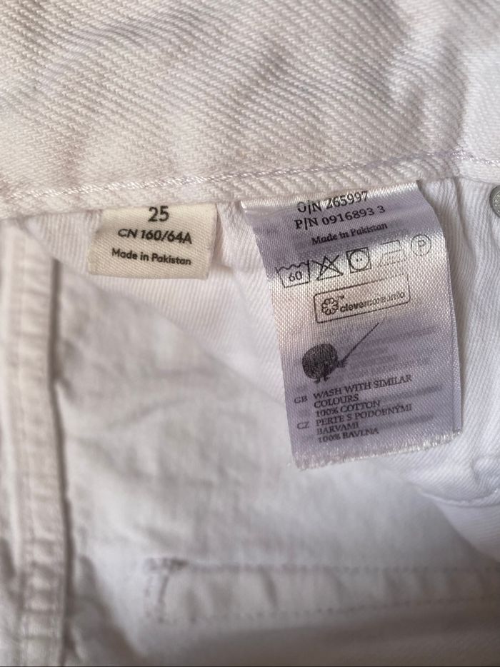 Trop beau jeans blanc taille haute 34 Monki - photo numéro 7