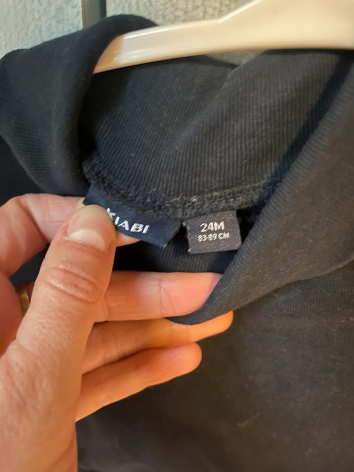 Col roulé noir/bleu foncé - photo numéro 2