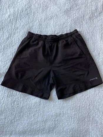 Short de sport noir Artengo avec poches