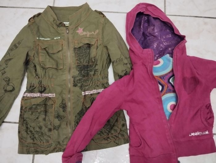 Lot 2 vestes Desigual 4 ans mode tendance fashion