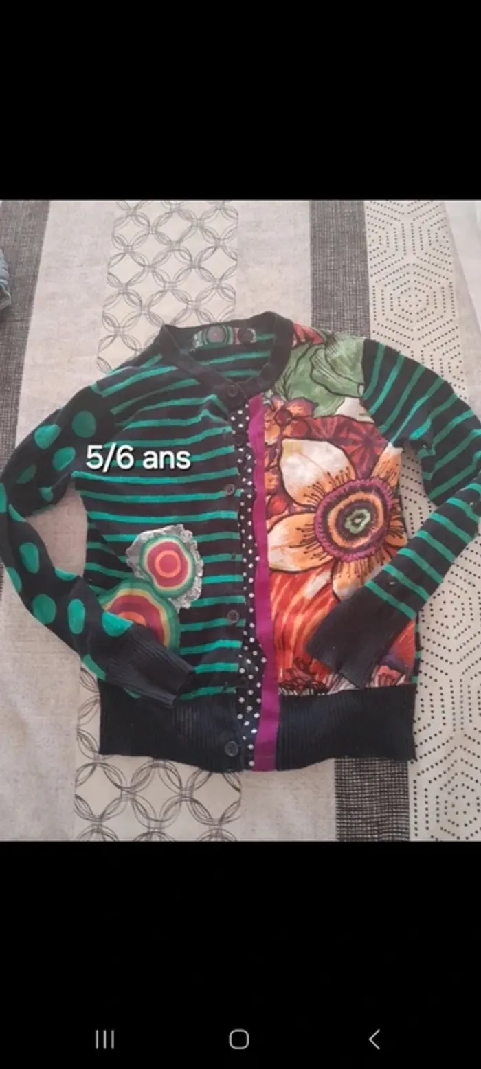 Gilet fille 5/6 ans