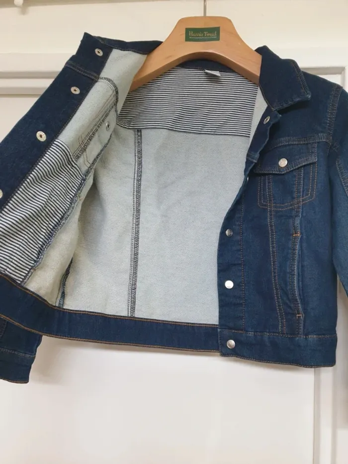 Veste en jeans Blazer 100% coton Petit Bateau Taille 8 ans - photo numéro 2