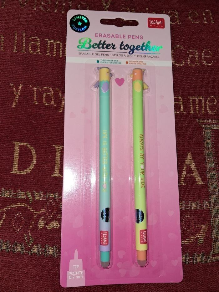 Légami St Valentin 2026, set de 2 stylos Oiseaux amoureux, édition limitée.