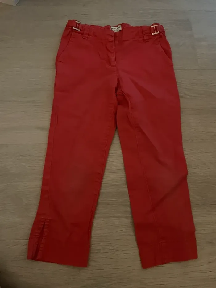 Pantacourt Rouge Cyrillus 6 ans