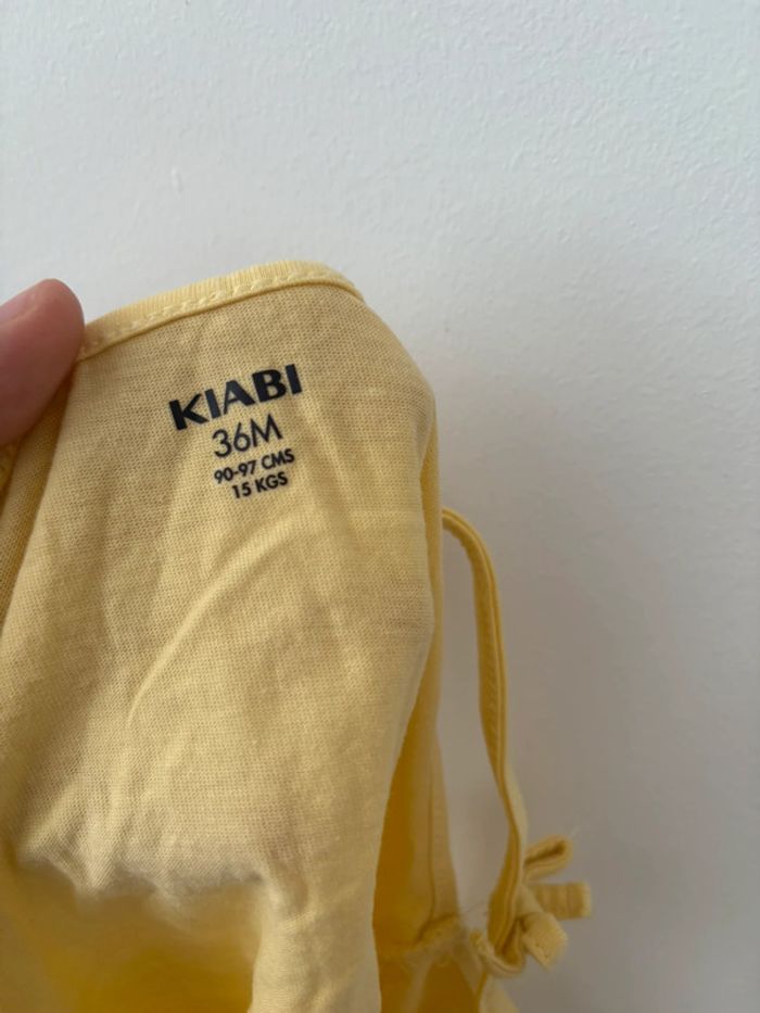 Débardeur jaune Kiabi “Hello Summer” - 36 mois (90/97 cm) - photo numéro 3
