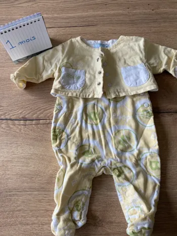 Ensemble combinaison gilet - 1 mois