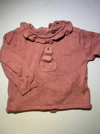 Pull lapin vieux rose