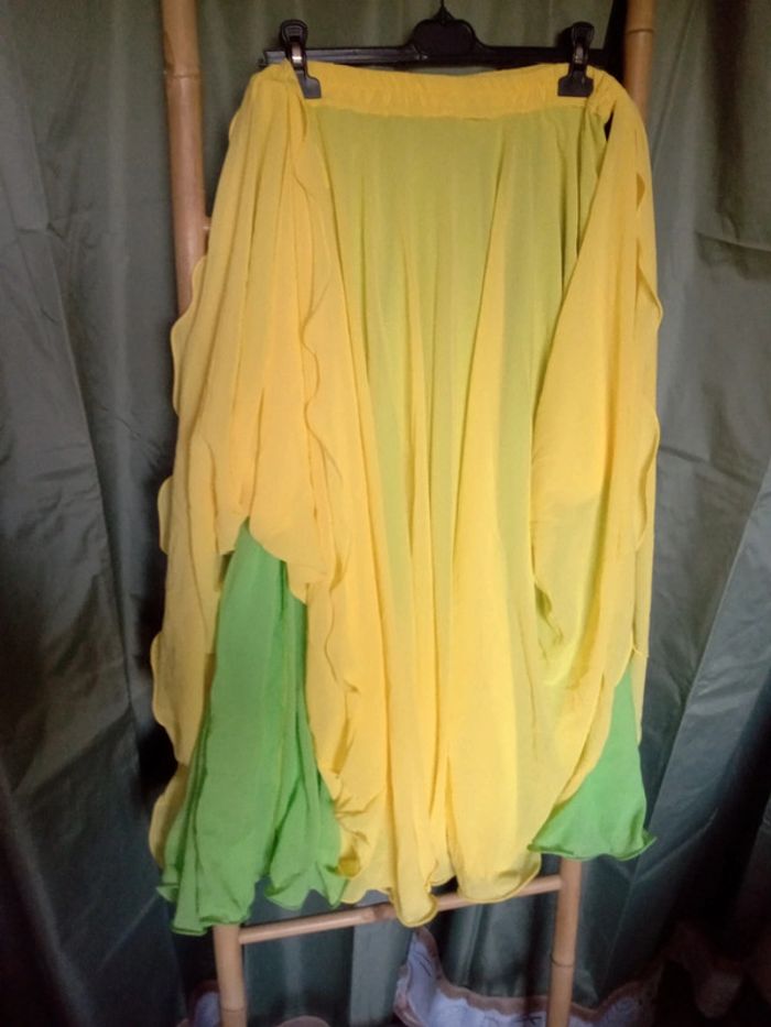 Jupe soleil danse orientale bi colore