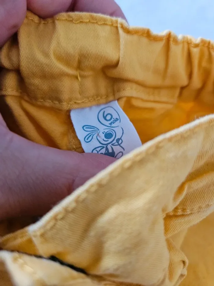 Pantalon jaune elasthanne - photo numéro 4