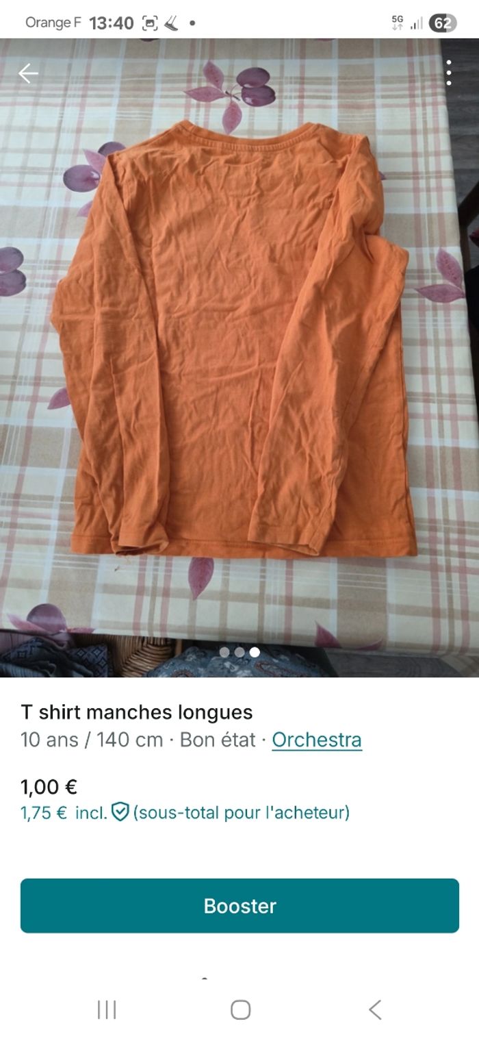 Lot de 2 t shirt manches longues - photo numéro 7