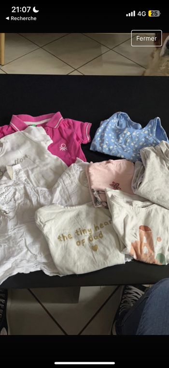 Lot tee shirt manches courtes