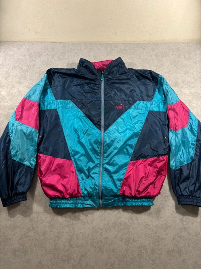 Veste Vintage Année 90 Puma Grosse broderie Taille L