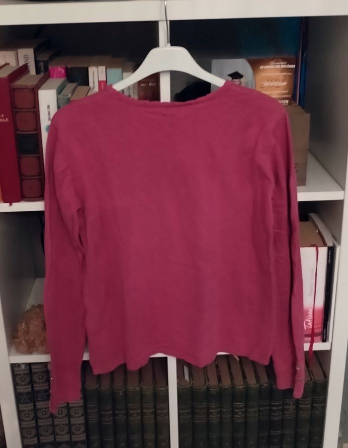 Très beau pull vieux rose "Kiabi" 100%  coton neuf - photo numéro 6