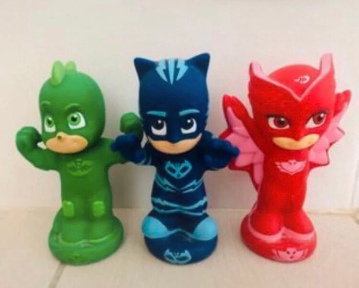 Pyjamask 3 Figurines arroseurs de bain jouet jeu - photo numéro 3