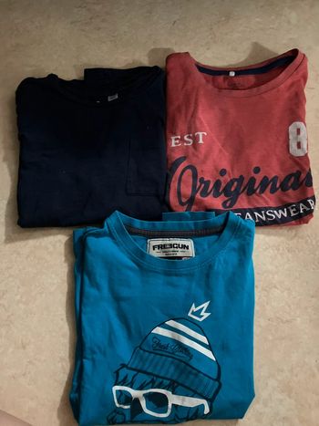 Lot 3 t-shirts garçon – taille 10 ans