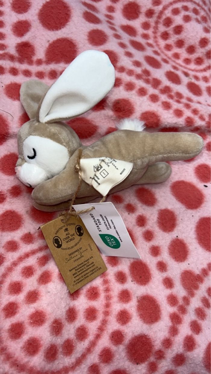 Peluche lapin neuve avec étiquette - photo numéro 2