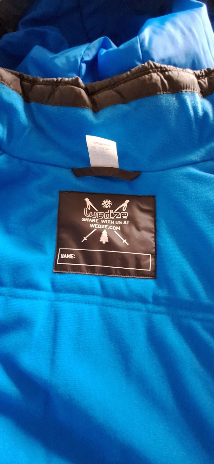 Veste unisexe ski/après-ski  taille 12 ans - couleur duo noir/bleu - photo numéro 4