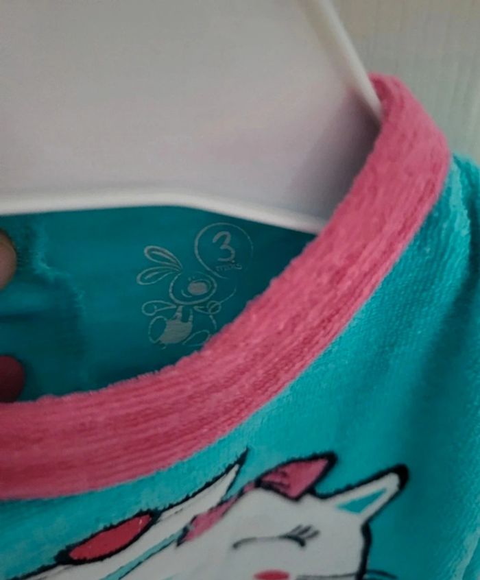 Barboteuse fille eponge turquoise et rose  3 mois neuve - photo numéro 2