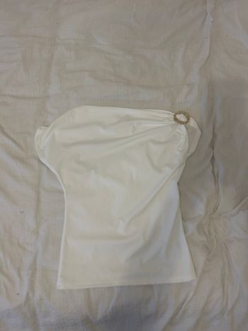 Top blanc détaillé doré |taille S | jamais porté 