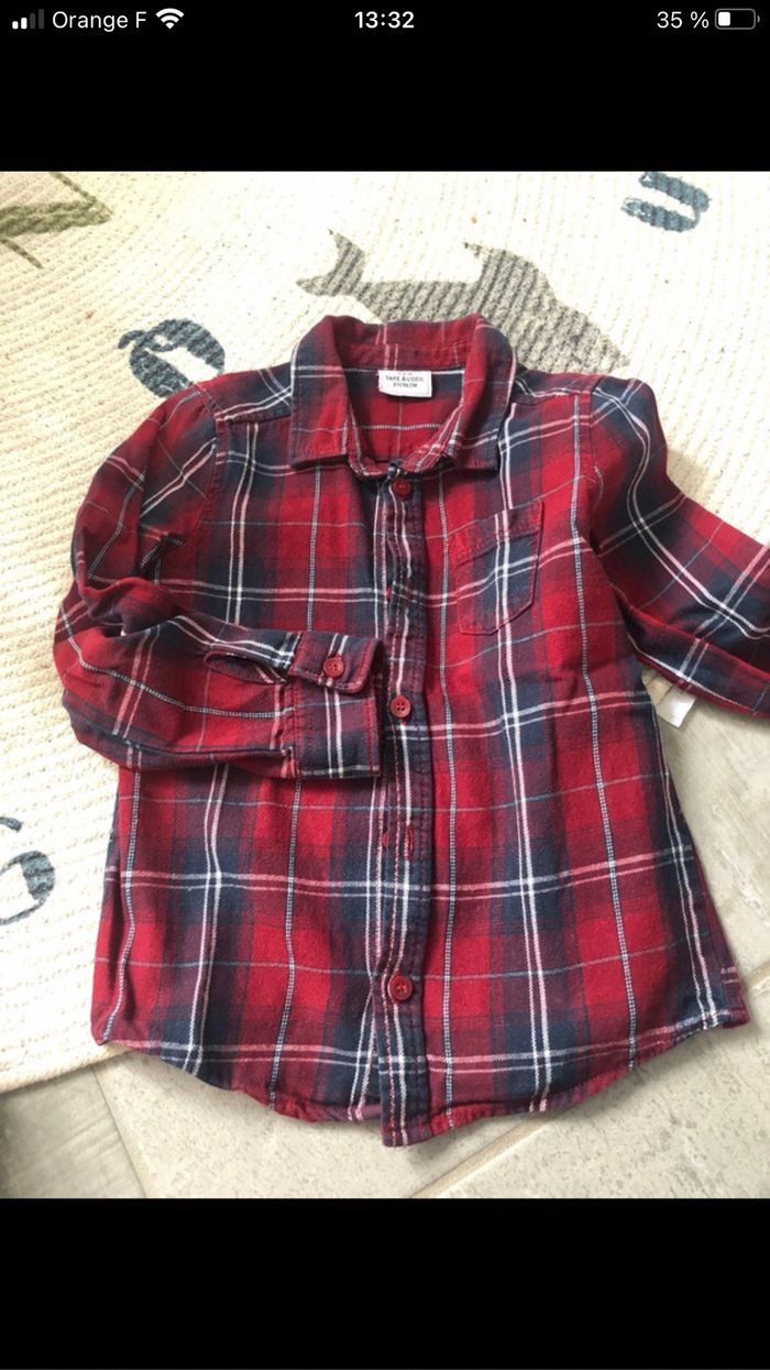Chemise à carreaux