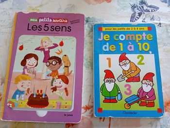 Livre mes petits savoirs sur les 5 sens et je compte de 1 à 10