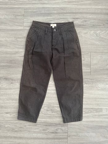 Pantalon large à rayures marron gris Diesel T25 34/36 XS/S