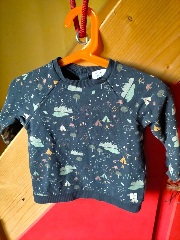 Ravissant sweat Carrément beau 18 mois