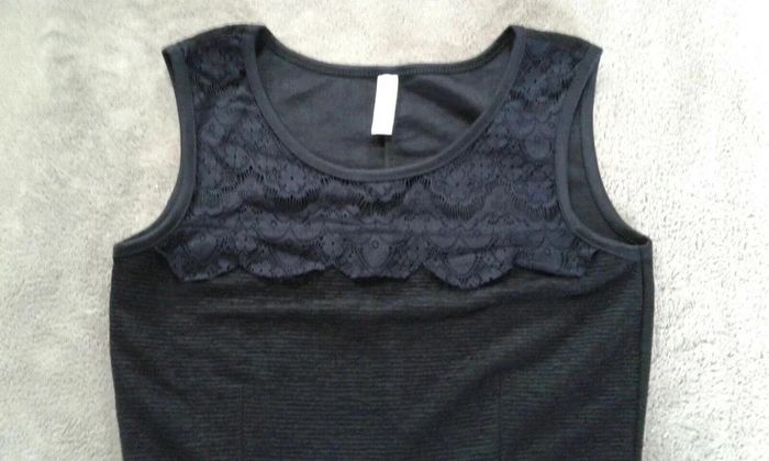 Robe courte tunique noire - photo numéro 2
