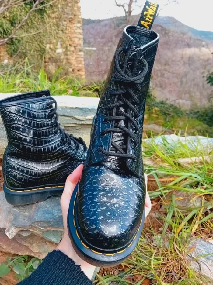 Dr. Martens cuir wild croc effet croco 🐊 38 - photo numéro 6