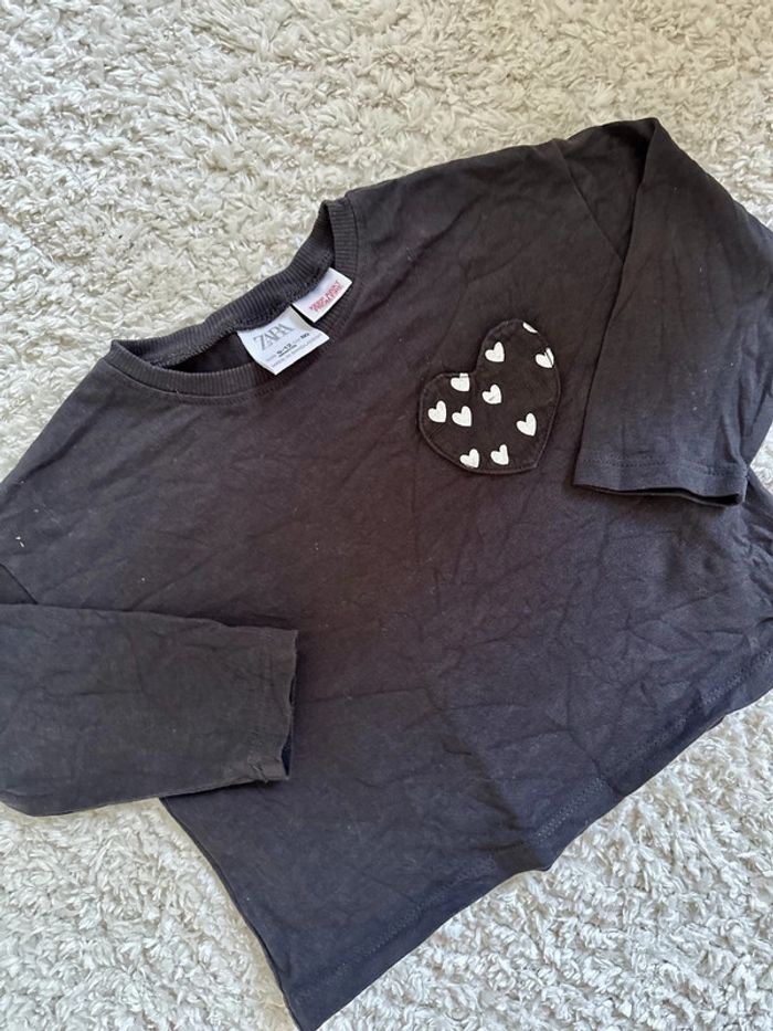 T-shirt manches longues Zara 9/12mois