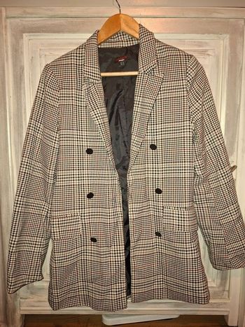 Veste blazer a carreaux