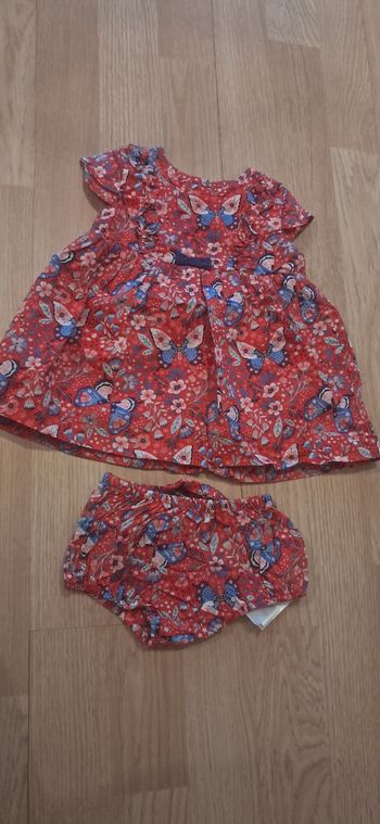 Robe+culotte sergent major 3 mois